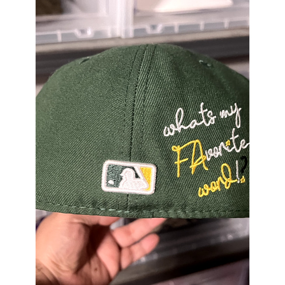 New Era San Francisco Giants Hat Oakland A's Green and Yellow Battle of the Bay - Picture 5 of 7